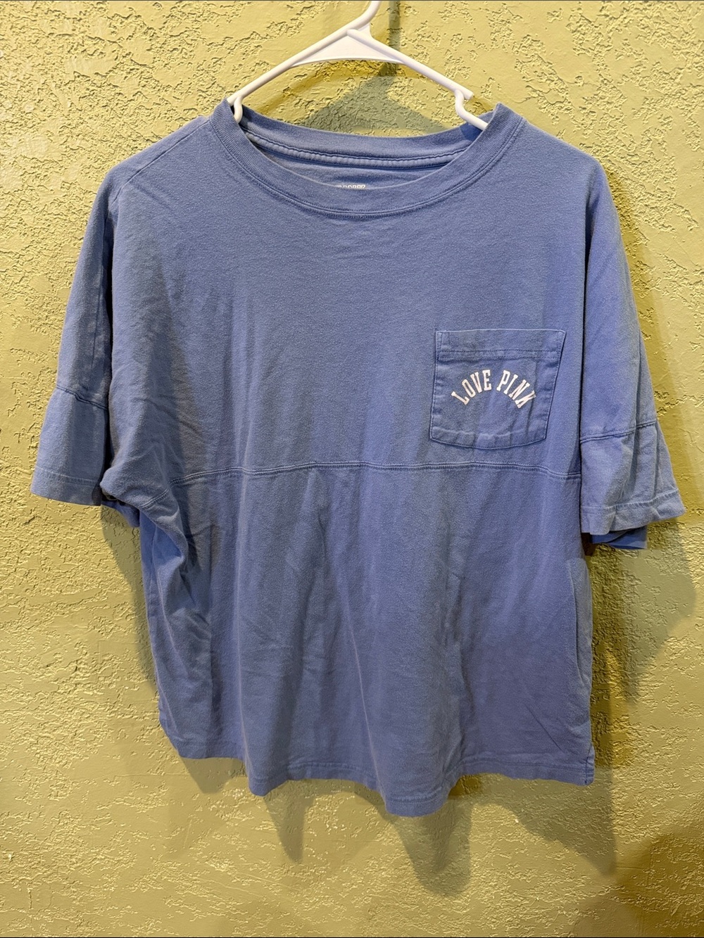 PINK Victoria's Secret Lavender Short-Sleeve Pocket Tee